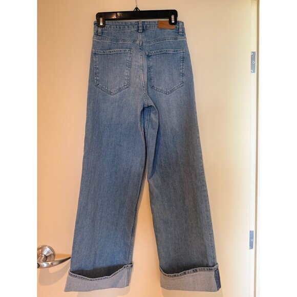 Rails Getty High-Rise Cuffed Wide-Leg Jeans Baltic Sea Size 26 - Picture 10 of 10